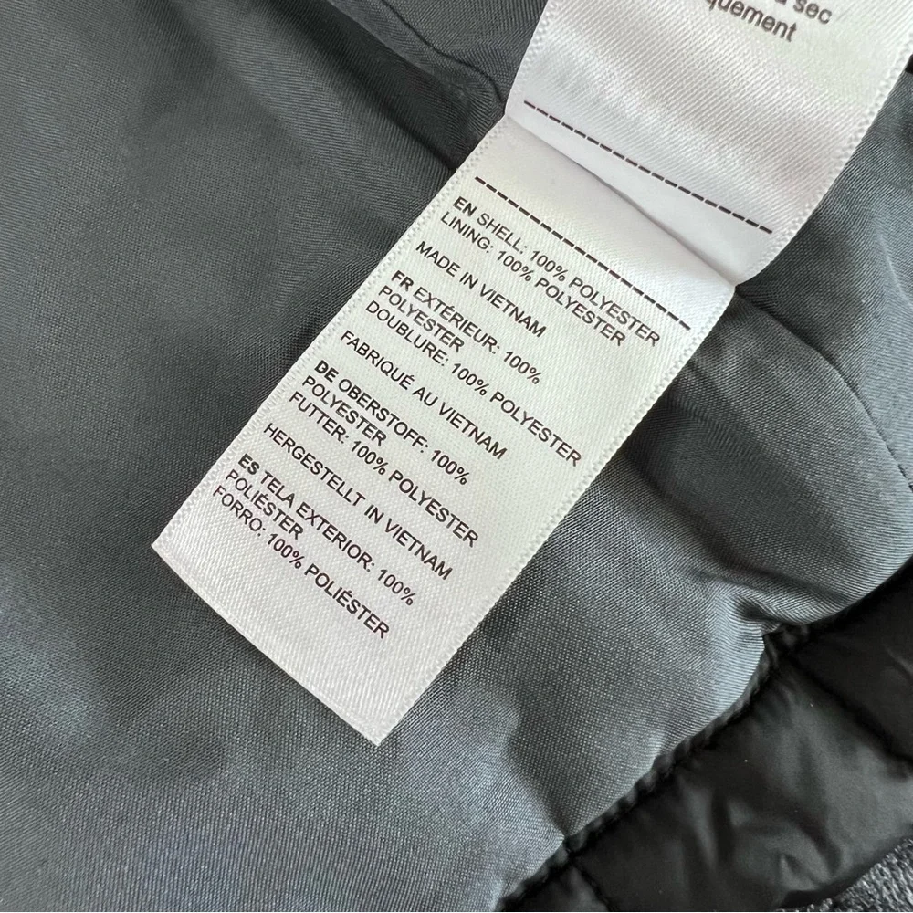 UNTUCKIT Quilted Puffer Jacket Men’s XL Black Broken Zipper Lightweight Marston